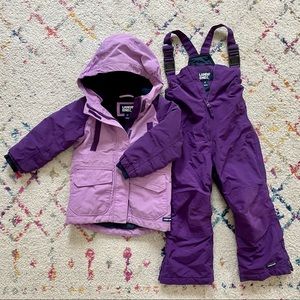 (Set of 2) Kids Squall Fleece Lined Waterproof Insulated Winter Coat & Snowpants